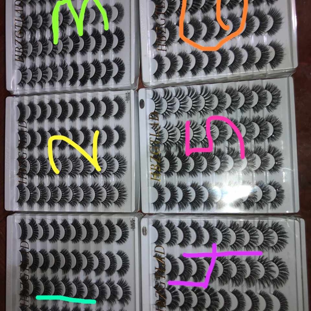 20 pair of mink 3d eyelashes